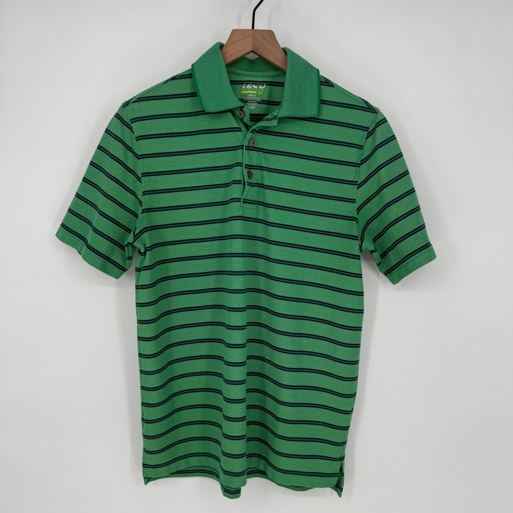 Izod Perform Xtreme Function Golf Polo Shirt Gree… - image 2